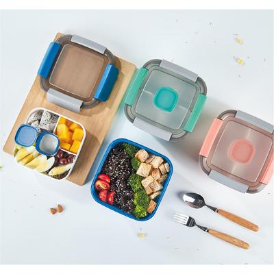 微波炉饭盒便当盒分格大容量学生午餐饭盒环保四面扣冰箱pp保鲜盒