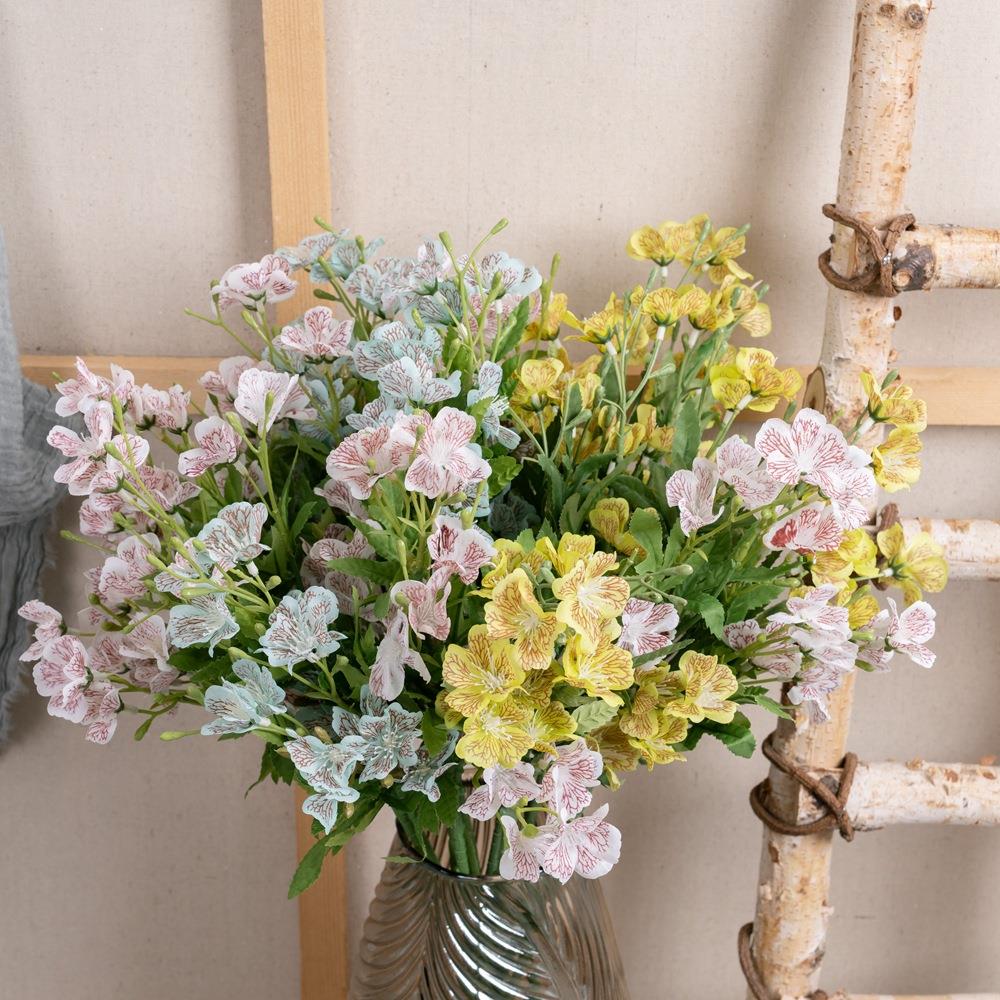 仿真花厂家跳舞兰家居装饰婚庆手捧花路引花墙植物墙假花DY1-124A