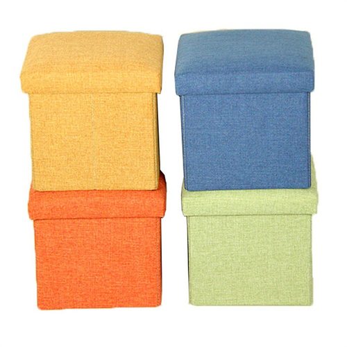 收纳凳加厚棉麻一新整物储