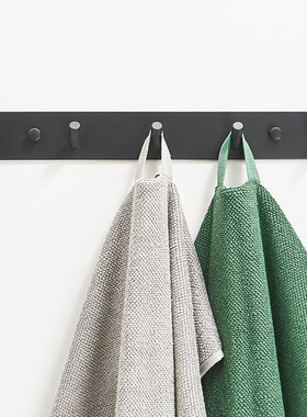 免打孔入户挂衣挂钩太空铝黑白色门后排钩客厅门口玄关钥匙衣帽钩