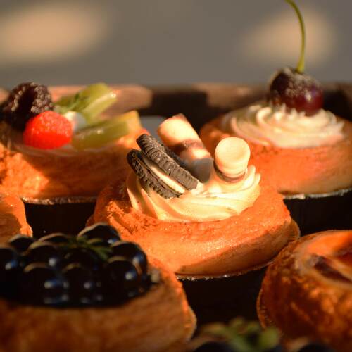 仿真水果葡式蛋挞模型甜品点心甜品台派对展示装饰摆件拍照道具