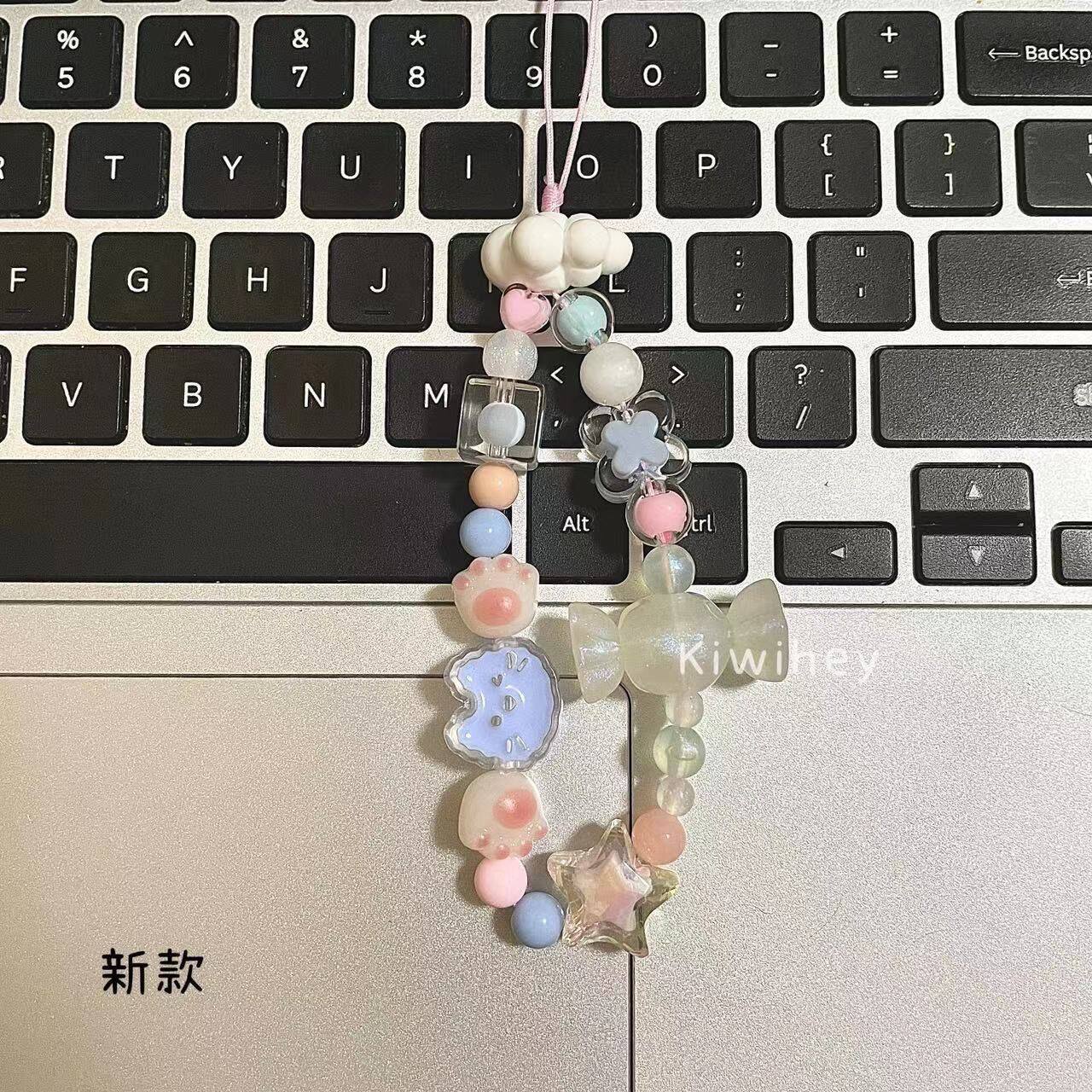 原创自制ins风甜心猫爪手机链包链礼物配饰ccd相机链手机链条挂饰