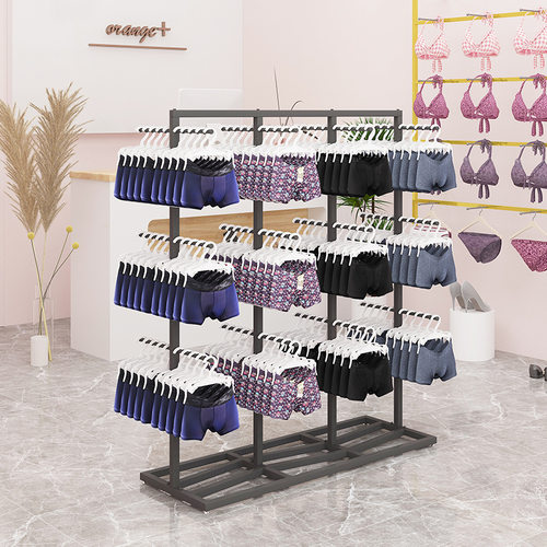 文裤展架子正陈中示店挂内岛士架内架商场铺胸男架裤列短落架衣地