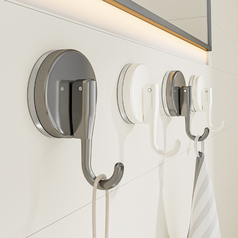 强力吸盘挂钩浴室墙上免打孔挂衣钩子厨房卫生间真空吸壁粘钩