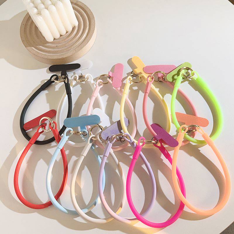 简约色橙色单扣手环手机壳挂绳含夹片钥匙扣挂件挂链手机壳通用