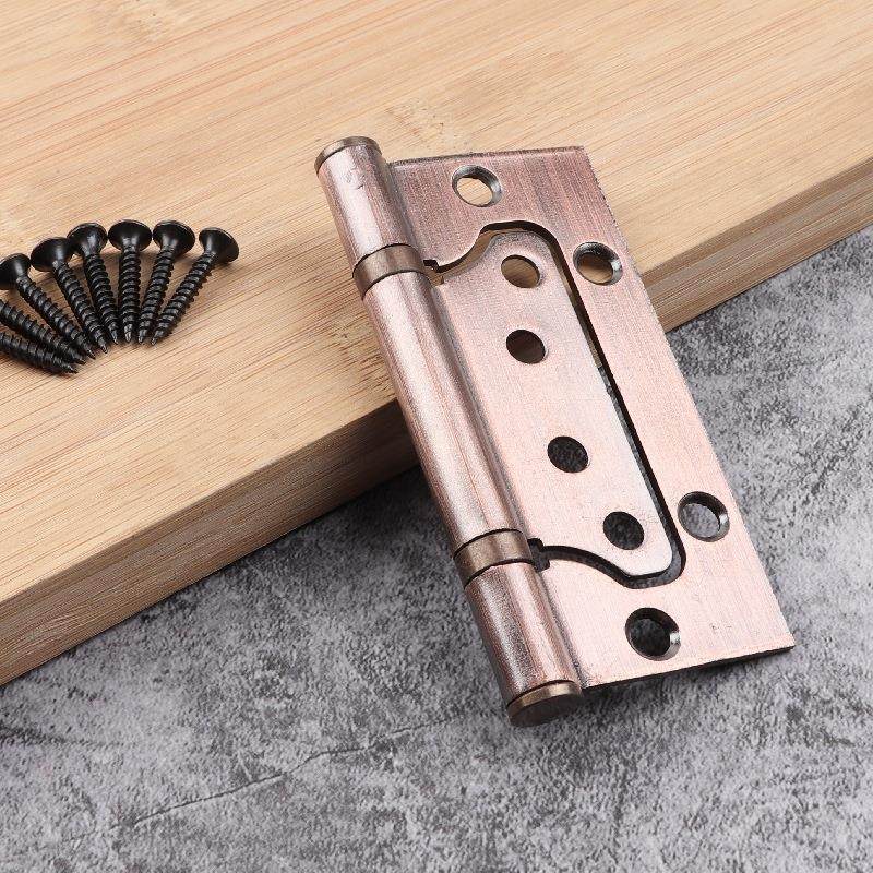 4寸2.5铁红古铜子母合页/免开槽合页/子母合页木门房门合页定制