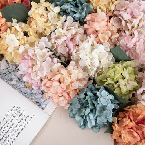 仿真花小枝绣球厂家假花绿植物婚庆装饰工艺品INS风跨境MW52664定