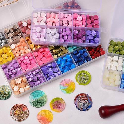 火漆印章蜡粒彩色火漆封口蜡复古混色火漆配件火漆蜡火漆蜡粒定制