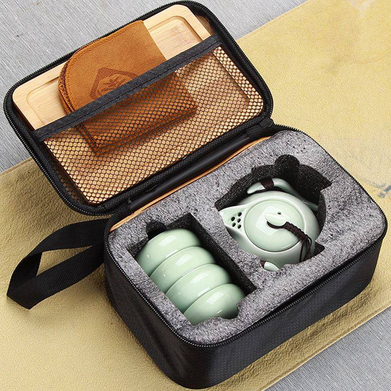 便携式旅行茶具套装户外露营杯一壶四杯礼品logo喝茶精品随身,节庆用品/礼品,伴手礼,淘宝优惠券,粉丝福利购,淘宝优惠卷