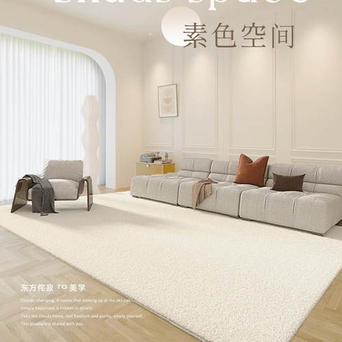 侘寂欧式色地毯客厅茶几垫卧室毛绒床边艺术日系INS风地垫定制