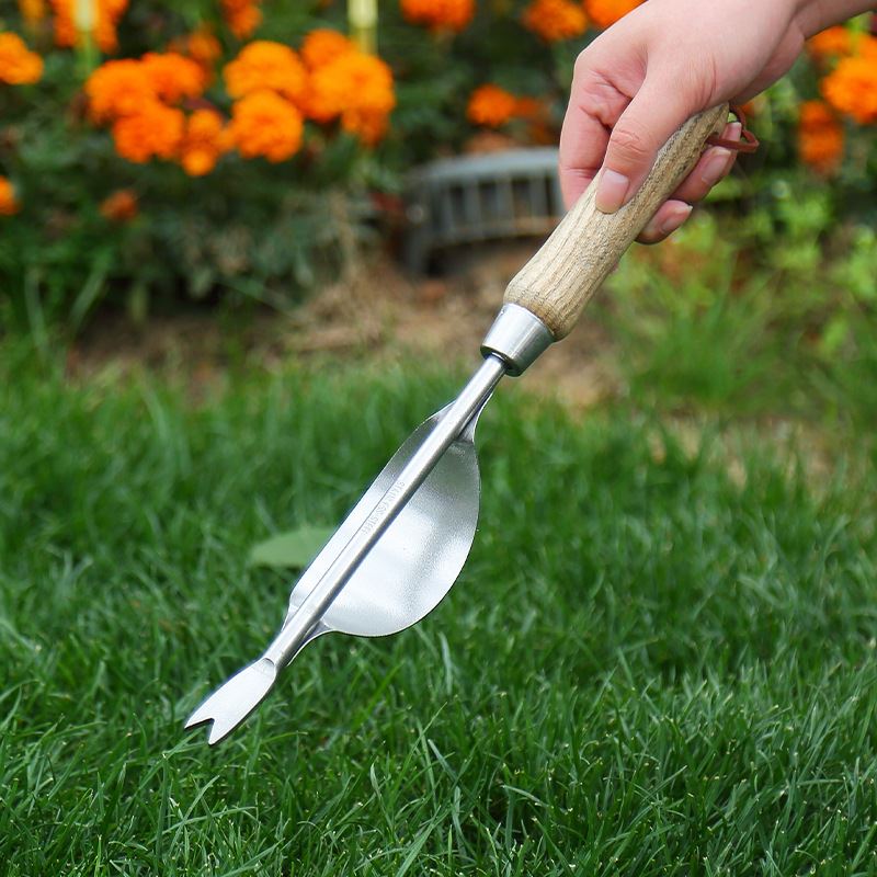 家用园艺拔草野菜神器松土起根器移苗起苗器铲子手动除草园艺工具