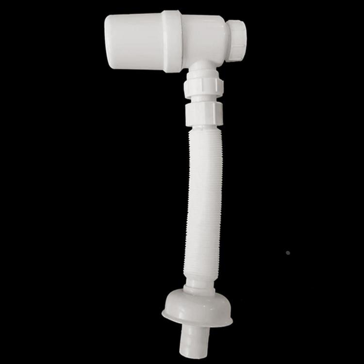 可拉伸过墙防堵防臭下水管 一体面盆下水管 钢丝下水管 水暖配件