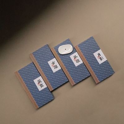 新中式咖啡线香盒装欧美式粗香柏木沉檀家用室内香薰柠檬香茅