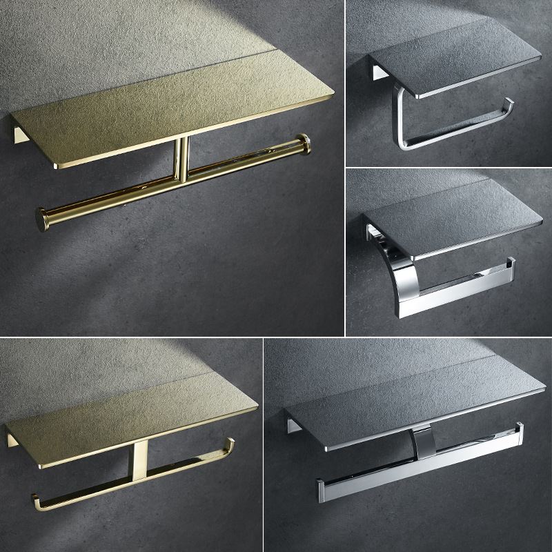 全铜卫生间实心纸巾钩浴室酒店卷纸架工程厕纸架置物架厕所纸巾架