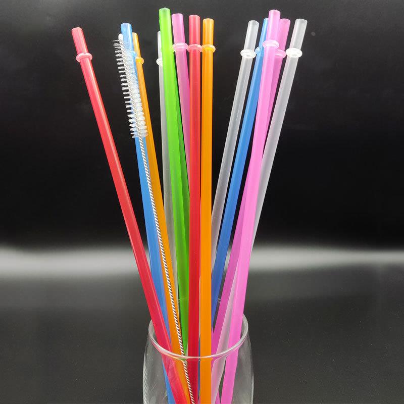 新款带环色彩硬质管可重复使用加长31.5cm吸管现货直销定制