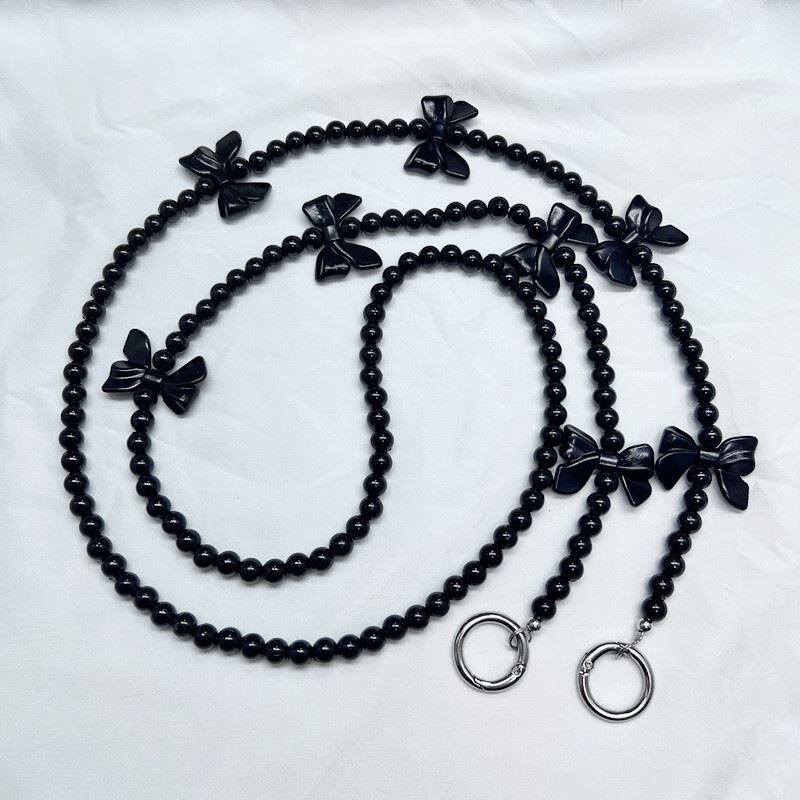 百搭可拆卸背带链亚克力串珠手机挂脖挂绳网红手机链斜跨链手机壳