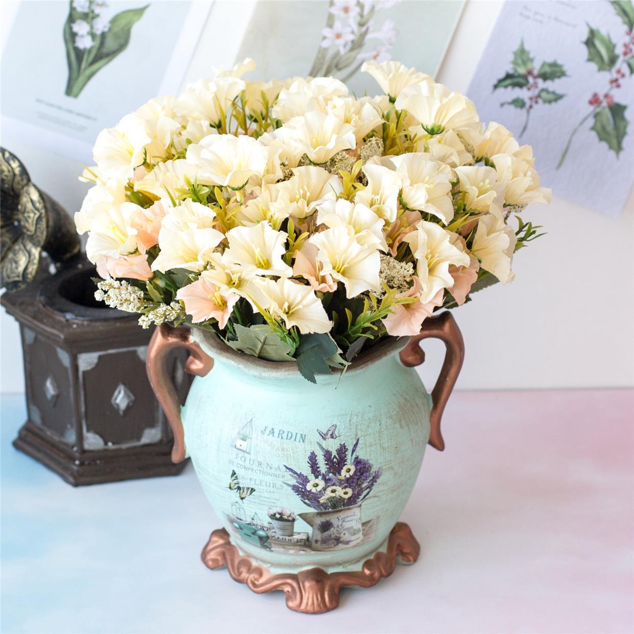 仿真头欧式牵牛花家居装