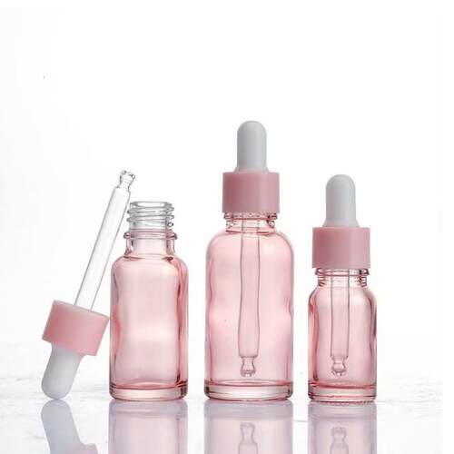 新款粉色精油瓶华液水乳