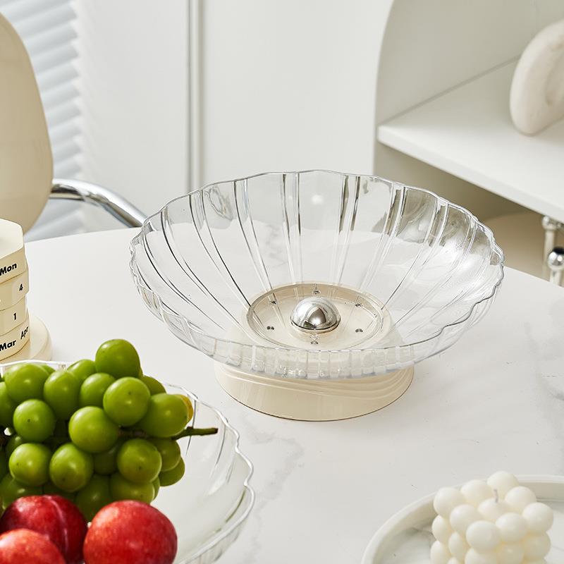 轻奢高脚水果盘家用客厅茶几果盘糖果零食盘可沥水水果盘子高颜值