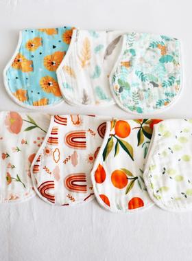 in Muslin纱布打嗝巾竹棉婴儿吐奶巾吸水透气新生儿口水巾拍隔巾