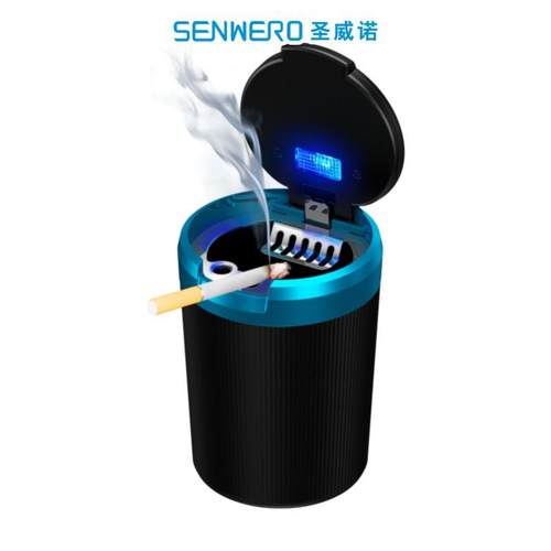 弹盖带灯烟灰缸潮牌带灯led车载烟灰缸汽车烟灰缸家用烟灰缸收藏
