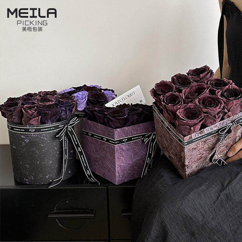 淘派七夕新品情人节花盒大理石梅紫酱礼盒鲜花玫瑰方形抱抱桶定制,文具电教/文化用品/商务用品,包装纸/蜂窝纸,淘宝优惠券,粉丝福利购,淘宝优惠卷