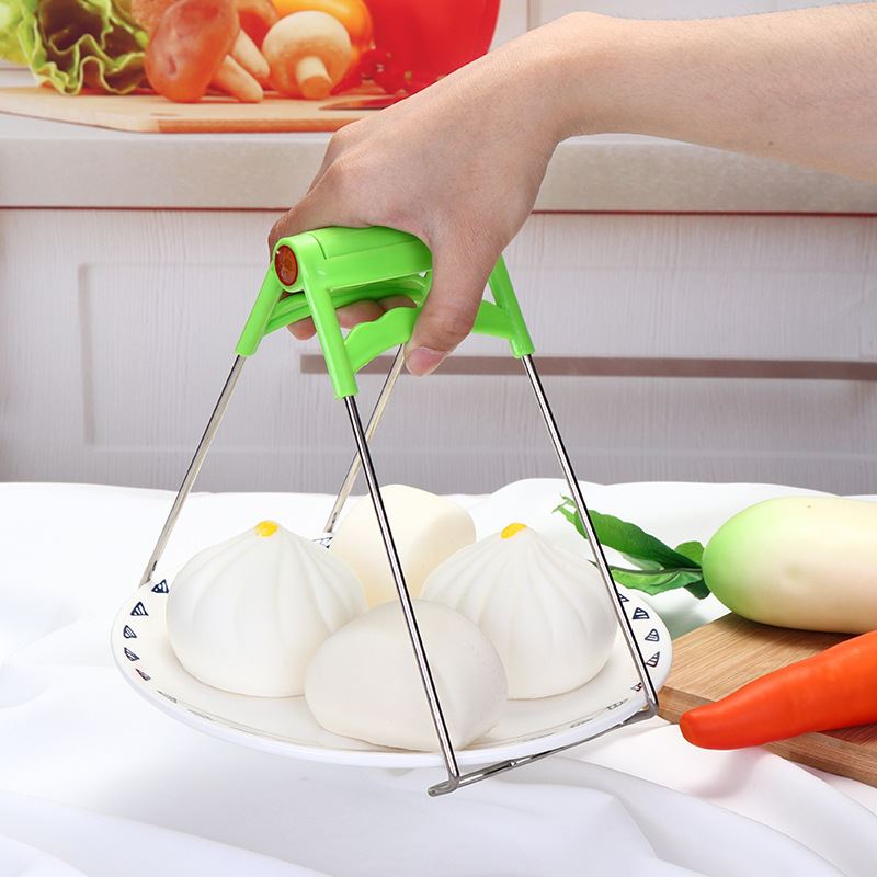 创意不锈钢夹碗器隔热多用途取碗夹提盘器夹碗碟夹套装厨房小工具