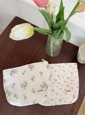 44121 化妆包大容量高级感小碎花便携洗漱包内胆包旅行化妆品收纳