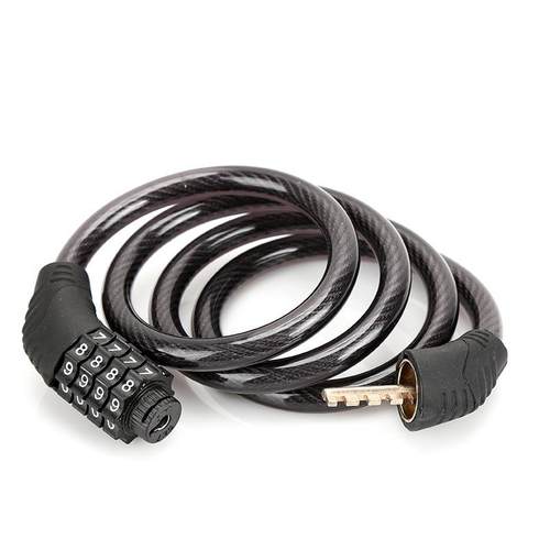 山地车四位密码锁 自行车锁 钢丝链条锁 骑行装备配件畅通车业定