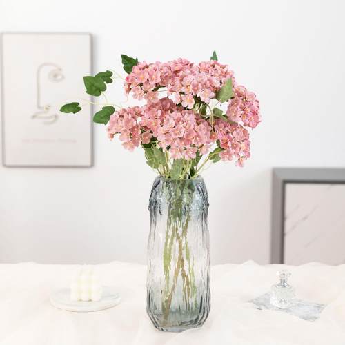 仿真花2头绣球婚庆布置假花 家居客厅摆设装饰品现货绢花厂家定制