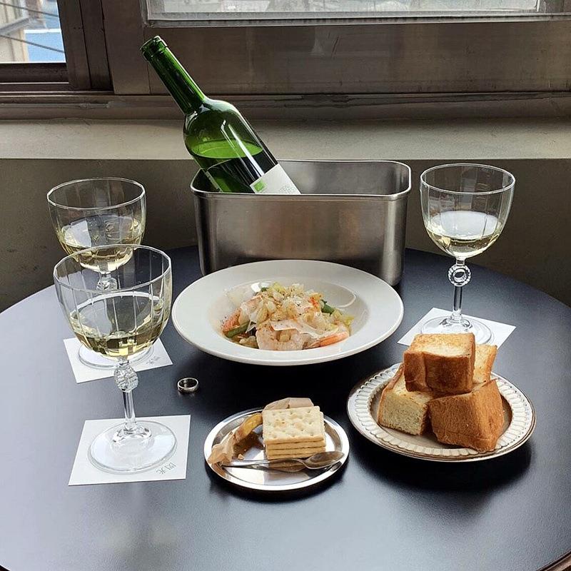 法式结婚香槟杯彩盒家用起泡酒杯ins北欧高脚杯创意红酒杯子定制