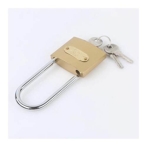 薄型长锁梁多规格仿铜挂锁 书桌柜家具锁 现货门栓机箱锁定制