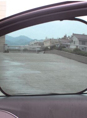 汽车遮阳挡黑色网纱侧挡44*36cm车内网纱帘吸盘式太阳挡侧窗后窗