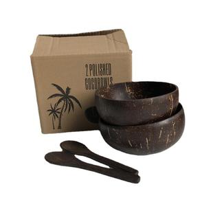 手工椰子壳碗装甜品饭碗容器水果沙拉碗儿童宝宝碗定制