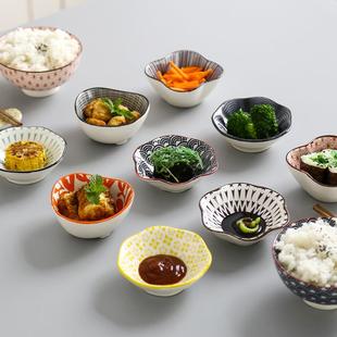 和风酱醋味碟子家用釉下彩酒店料理点心蘸料调味小吃碟小菜碟 日式