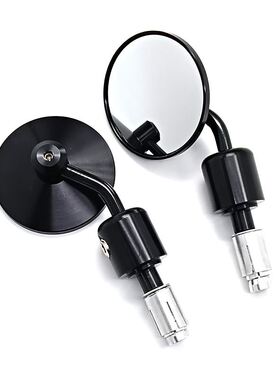 摩托车踏板车街车改装后视镜 CNC配件 反光镜手把镜 电动车改装镜