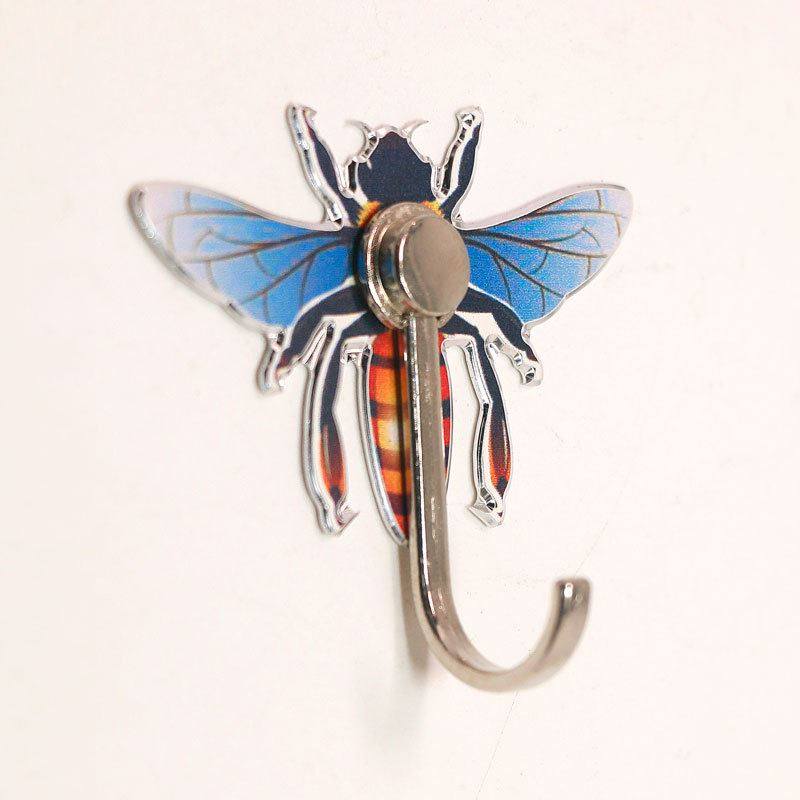 挂钩贴免打孔铝合金彩绘卡通浴室厨房毛巾贴钩金属门后玄关挂勾粘