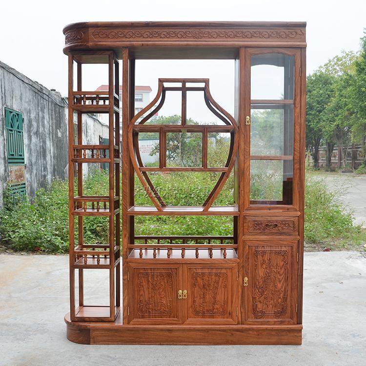 红木旋转酒柜花梨木博古柜 刺猬紫檀多层架新会厂家直销中式家具,住宅家具,鞋柜,淘宝优惠券,粉丝福利购,淘宝优惠卷