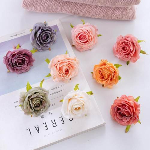 厂家情人玫瑰花头假花仿真花绿植物婚庆装饰工艺品MW07302定制