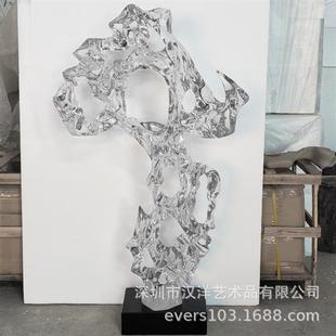 太湖石新款 透明雕塑摆件酒店大堂大厅样板房间客厅招财摆饰桌面