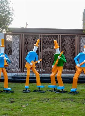 户外大提琴摆件玻璃钢音乐人艺术雕塑酒吧地产商业街公园婚庆装饰