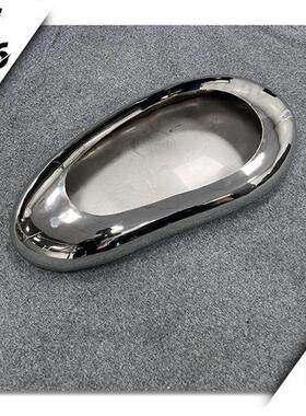 户外景观装饰创意现代金属水滴花槽定制不锈钢鹅卵石花瓶摆件雕塑