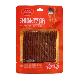 15袋麻辣辣条办公室休闲小零食湖南特产 怡冠园湘味豆筋80g