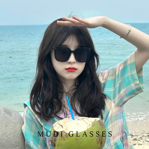 防晒防紫外线墨镜女款夏季海边