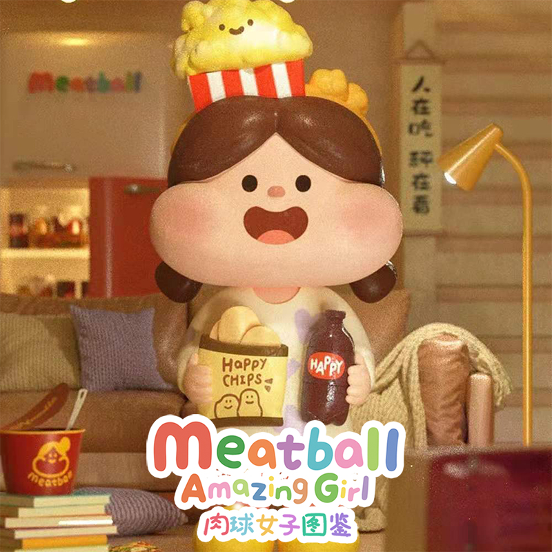 Meatball肉球女子图鉴盲盒二次元潮流玩具可爱小女孩手办桌面摆件 模玩/动漫/周边/娃圈三坑/桌游 潮玩盲盒 原图主图