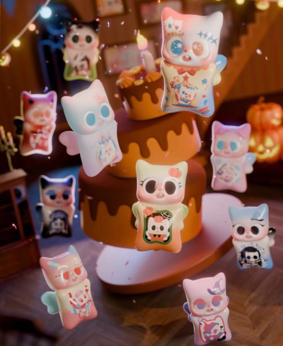 正品pitty记忆定格夜盲盒桌面摆件可爱手办女孩生日礼物公仔