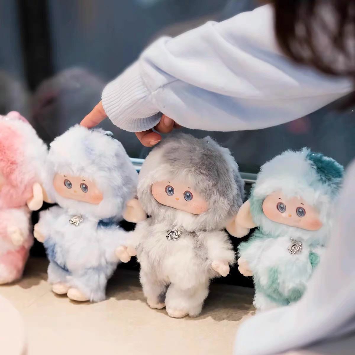 新品pimomo调皮萌萌毛绒盲盒摆件潮玩公仔可爱娃娃女生礼物