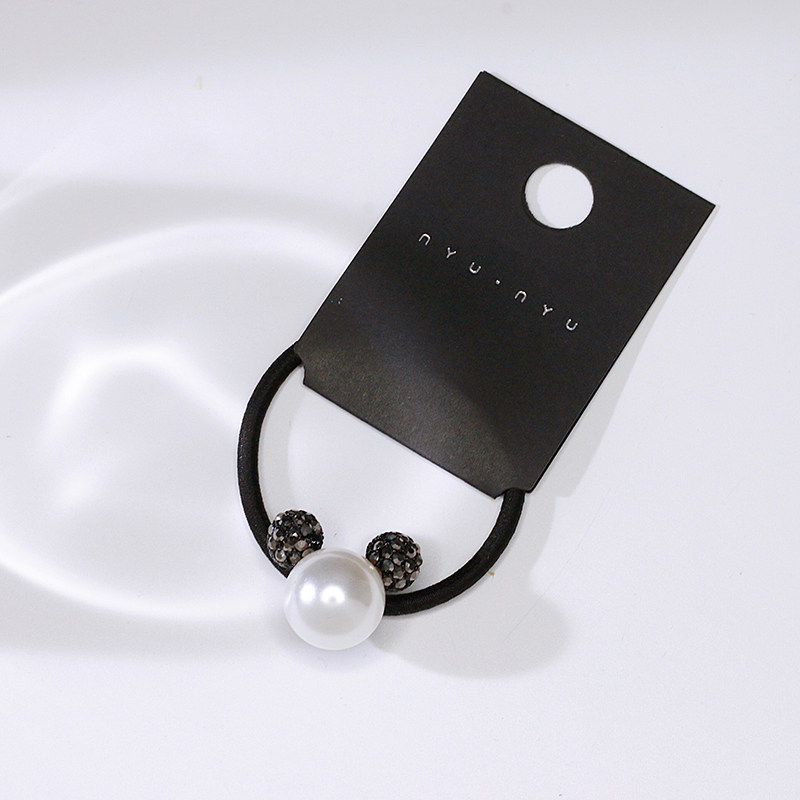 黑钻珍珠四叶草手链发圈两种戴法气质头饰nyunyu2021年新款潮