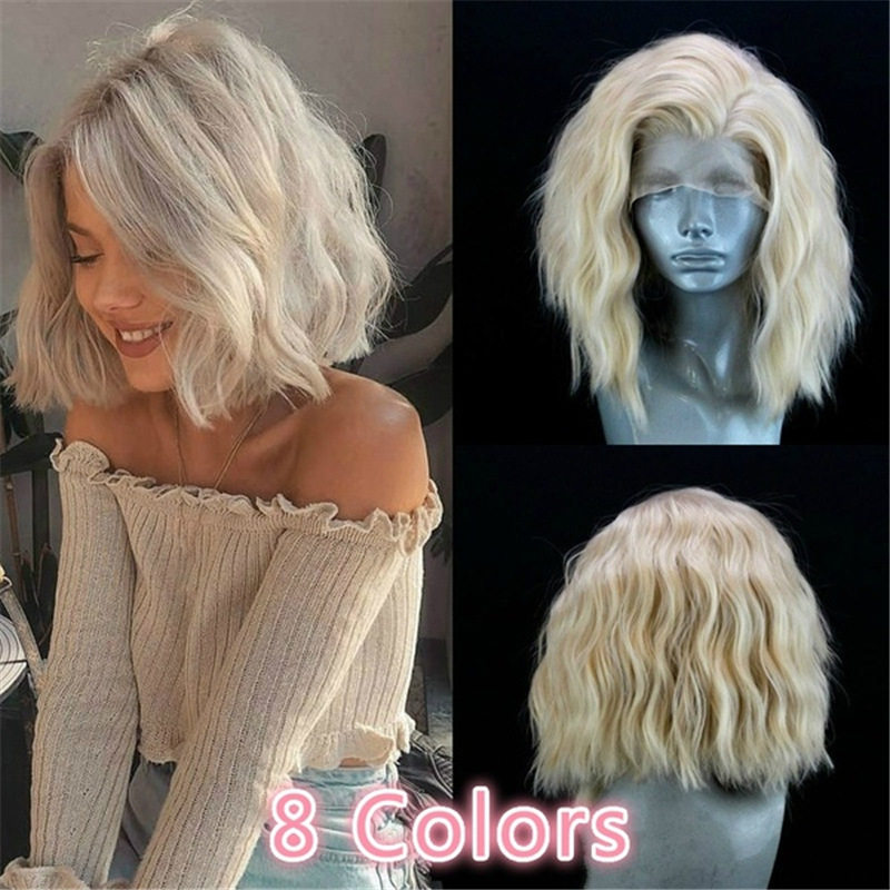 Amazon hot sale front lace wigs girls multicolor curly hair