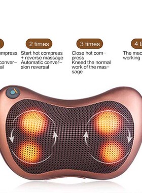 Electric Neck Massager Pillow Back Waist Massage Pillow